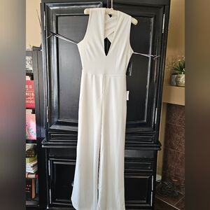 Lulus Bridal "Thinking Out Loud" jumpsuit. Medium